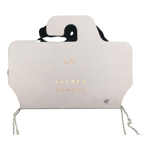 LC Lauren Conrad NIP Silver Tone Double Strand Sand Dollar Pendants Necklace - Picture 11 of 11